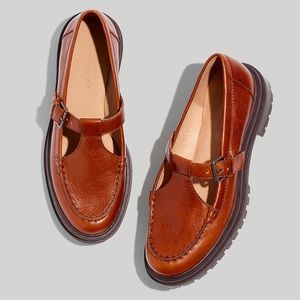 Madewell J.Crew Bradley Loafer Mary Jane in Leather NG678